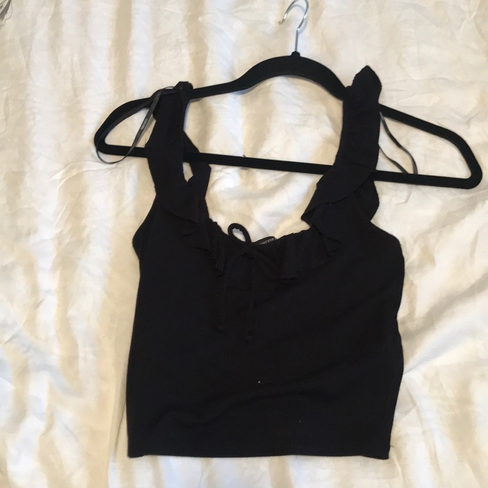 black off shoulder or tank top shirt